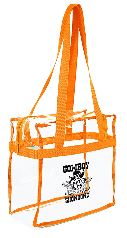 Clear Zipper Tote Bag